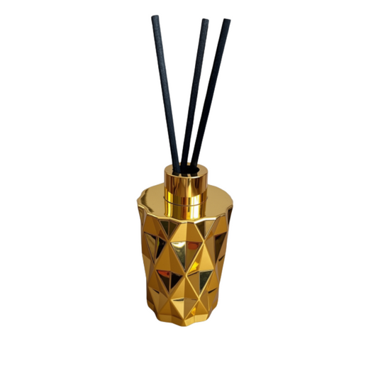 Glass Gold Diamond Geo Diffuser